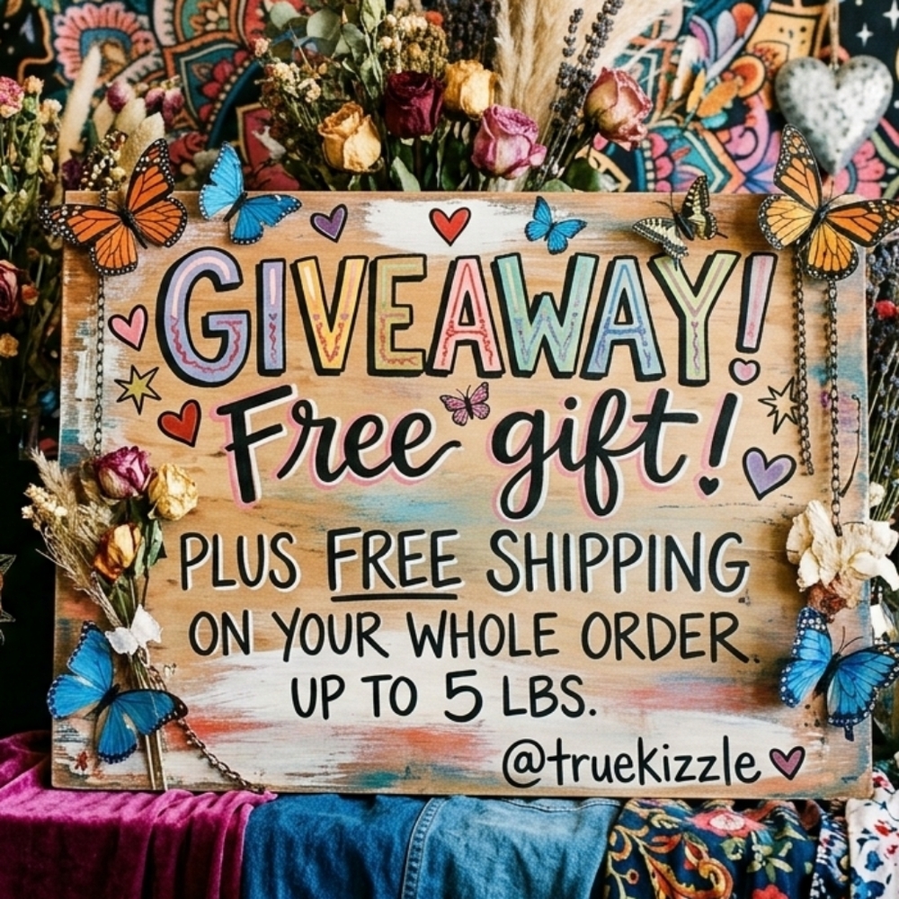 Giveaway! Gift+Free Shipping Whole Order Up To 5lbs